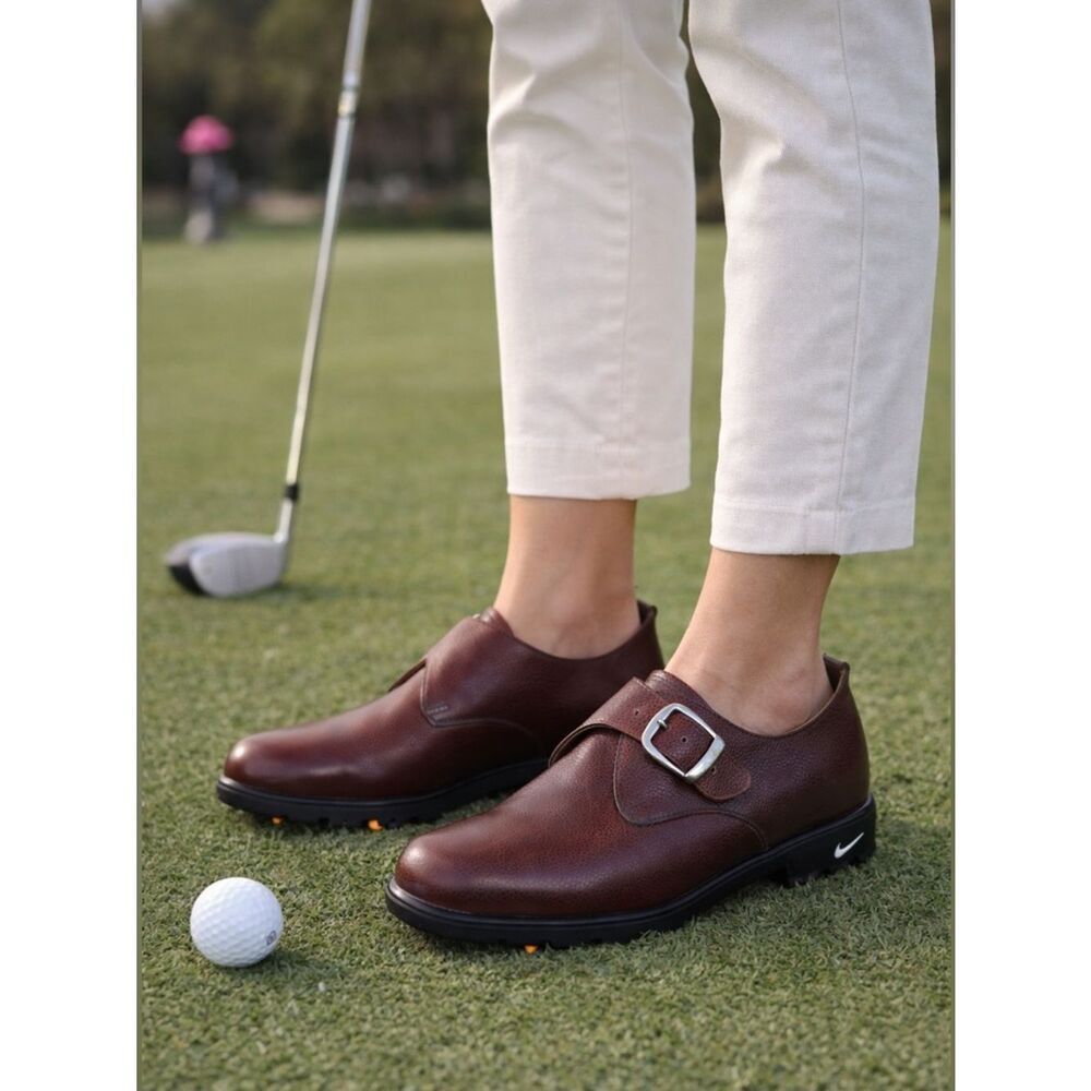 Nike x Tiger Woods Leather Monk Strap Golf Shoes | GORE-TEX | Premium